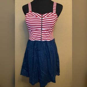 Red white & blue dress